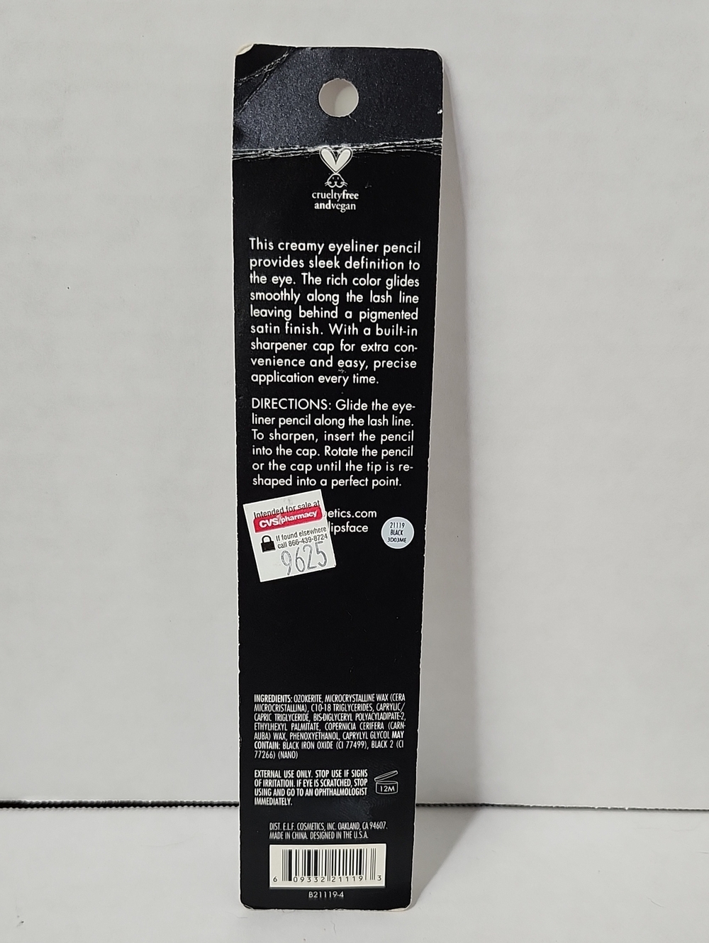💋5/$25 ELF Satin Eyeliner Pencil & No Budge Shadow Stick In Perfect Pearl - Picture 4 of 7